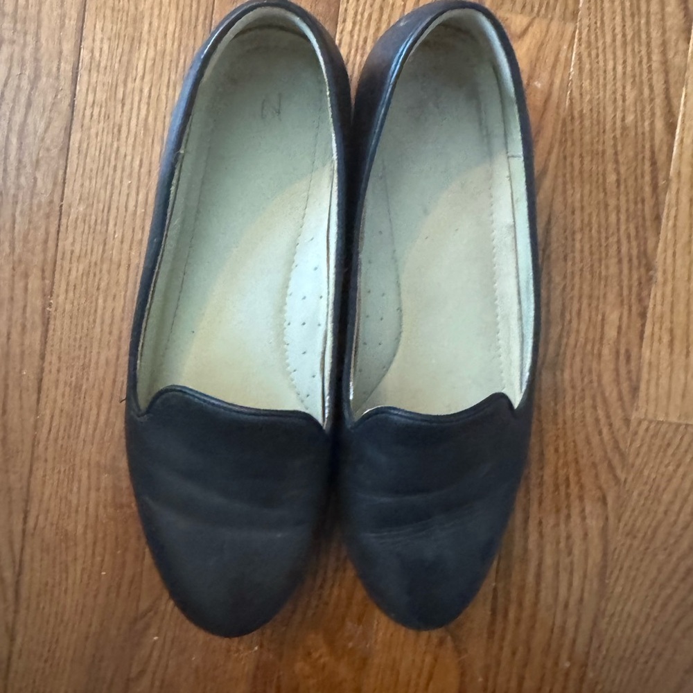 Nisolo Women's Black Smoking Slipper Flats